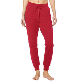 Womens Yoga Jogging Pants Cotton Casual Sports Pants-Red