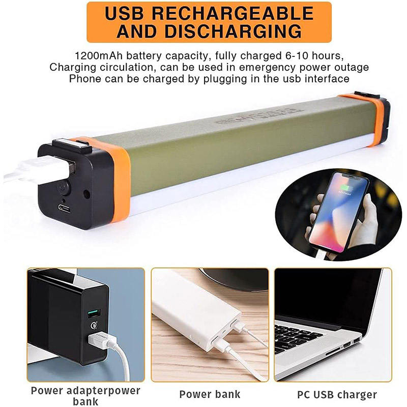 Rechargeable Magnetic Work Light for Hiking Home Outdoor Night Fishing