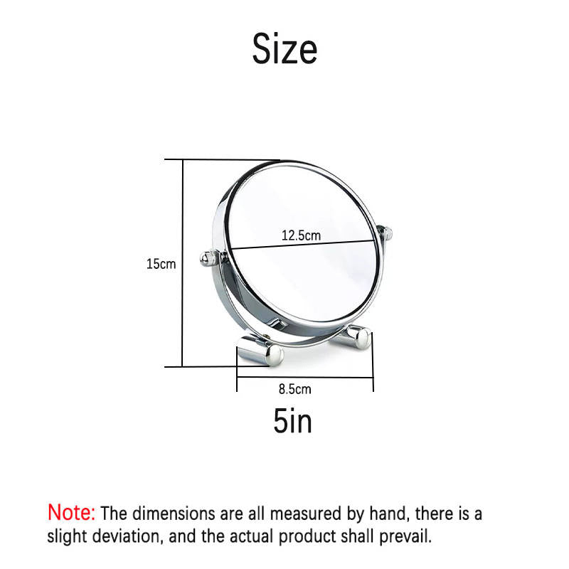 5inch Double-sided Magnification Shaving Makeup Mirror