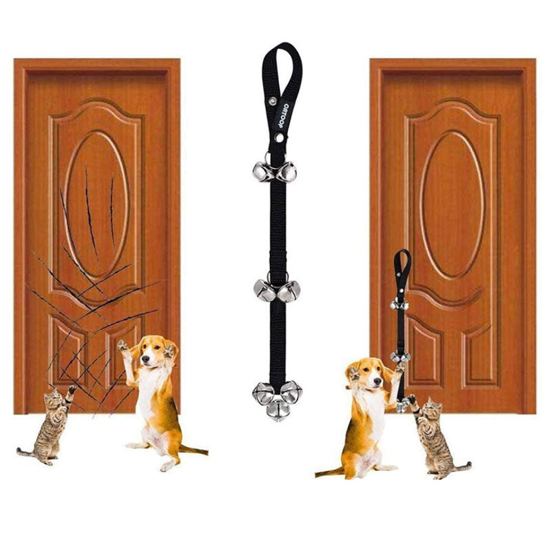 2Packs Dog Doorbells Pets Outgoing Alarm Bell Adjustable Training Duide Dog Bell