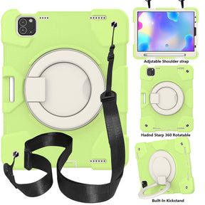 iPad Case For iPad Air 5 with 360¡ãSwivel Stand-Matcha Green