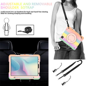 iPad Case For iPad Pro 11/Air 4 with 360¡ãSwivel Stand-Colorful Rose Gold