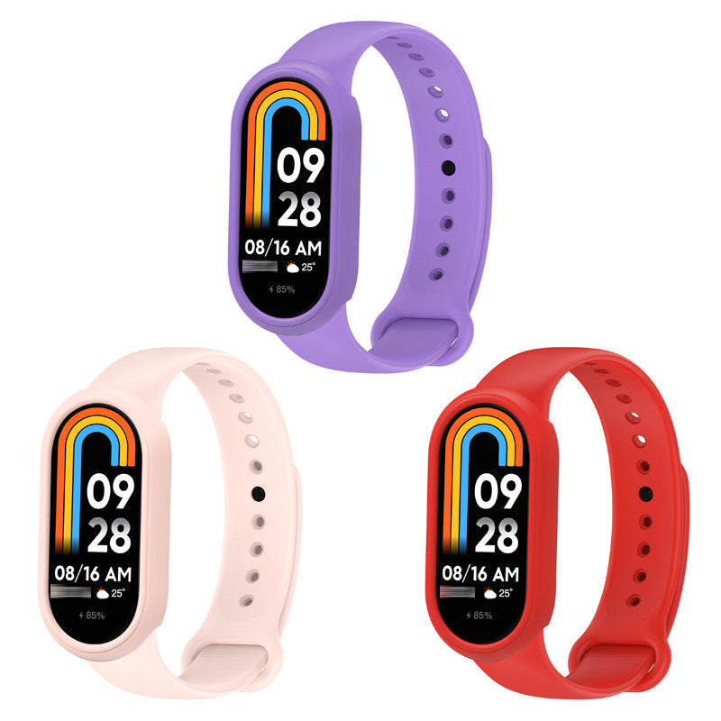 3 Pcs Silicone Watch Protective Cases Shock proof for Mi 8 Watch-D