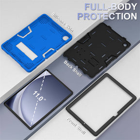 Silicone Tablet Case with Stand for Samsung Galaxy Tab A9 Plus 2023-BlueBlack