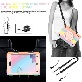 iPad Case For iPad Mini 4/5 with 360¡ãSwivel Stand-Colorful Rose Gold