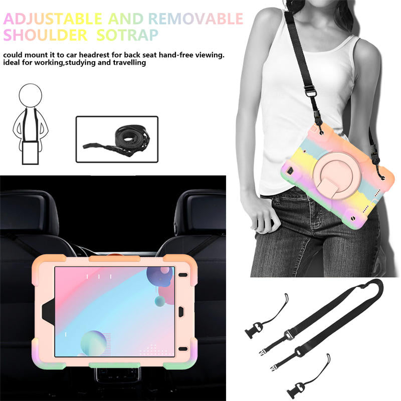 iPad Case For iPad Mini 4/5 with 360¡ãSwivel Stand-Colorful Rose Gold