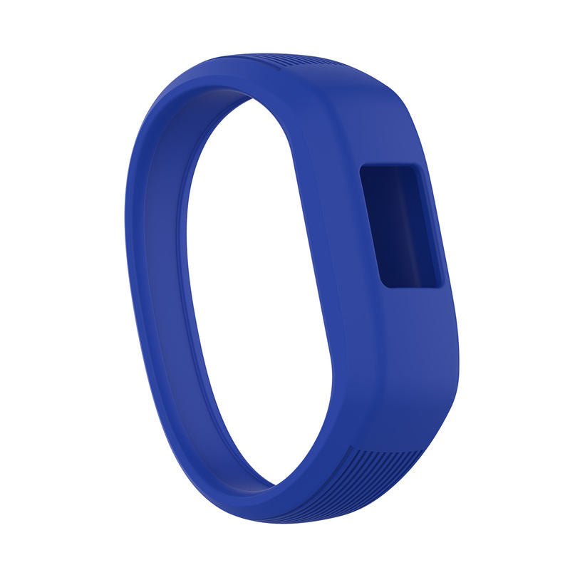 Soft Silicone Replacement Watchband for Garmin Vivofit JR Band for Kids Women Men-Dark Blue