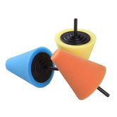 3Pcs Drill Buffing Sponge Pads 3 Kinds of Hardness Foam Polisher Buffer Pad for Car Wheels Hub Care