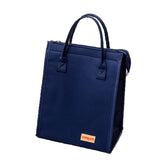 Waterproof Oxford Cloth Picnic Bag Insulated Lunch Bento Handbag-Navy Blue