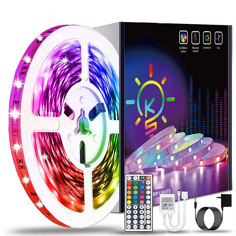 49ft/65.6ft Led Strip Lights RGB 5050 Color Changing Led Light Strips with Remote for Bedroom Kitchen Home Decoration