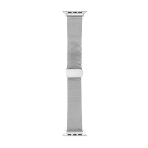 Fashion Magnetic Band Mesh Loop Metal Adjustable for Apple Watch-Silver