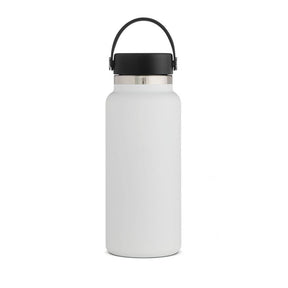 Stainless Steel Thermos Cup Wide Mouth Water Bottle for Outdoor Travel-White