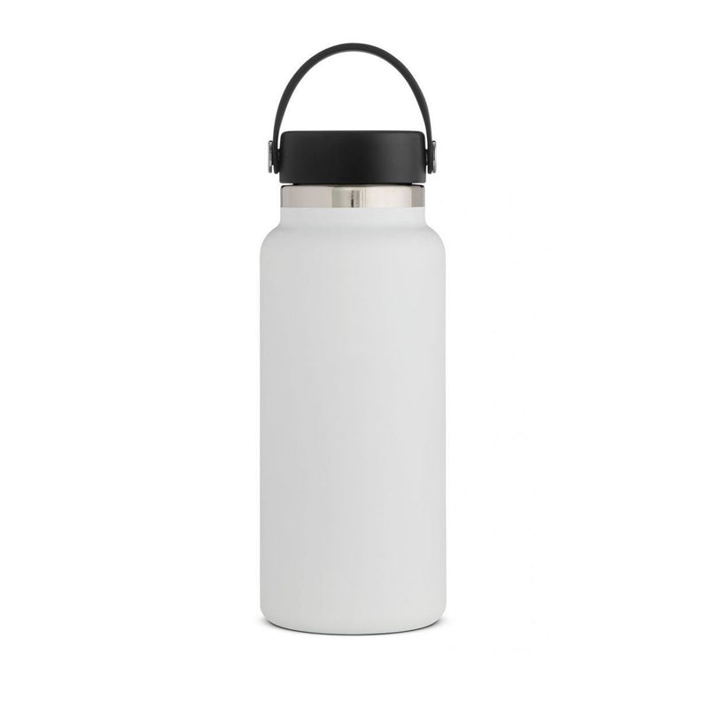 Stainless Steel Thermos Cup Wide Mouth Water Bottle for Outdoor Travel-White