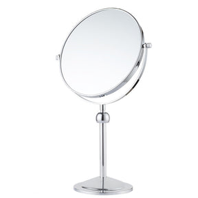 Home & Living8in Liftable Standing Makeup Mirror Dual-Sided Magnifying-Silver