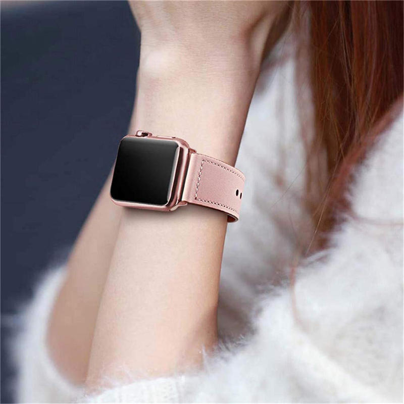 Leather Loop Replacement Band for iWatch Series SE/6/5/4/3/2/1-Pink