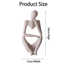 Home & LivingThe Thinker Resin Statues for Home Decor Modern Home Office Shelf Desktop Bookshelf Decor -Right