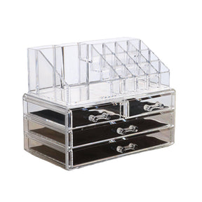 Clear Cosmetic Storage Organizer Skin Care Lipstick Display Box-C