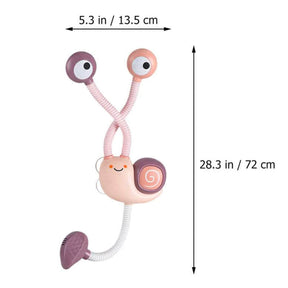 Toddler Bath Toys Electric Shower Snail Double Sprinkler for 18M and up-USB/Purple