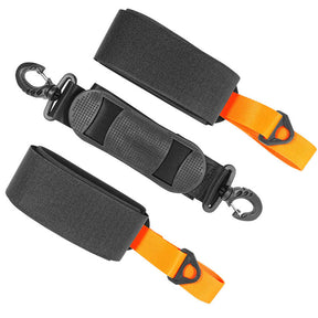 Adjustable Ski Shoulder Straps Handheld Nylon EVA Carrier Straps-D/Orange