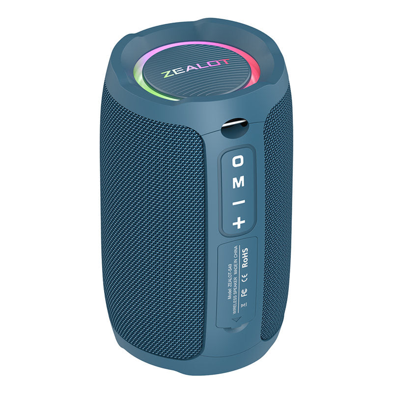 Bluetooth Speaker Portable Wireless Loud Stereo Sound Rich Bass for Home Outdoor-Blue