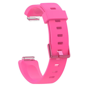 Soft Silicone Wristband Replacement Sports Watch Band For Fitbit Inspire/Inspire HR/ACE 2 -Pink