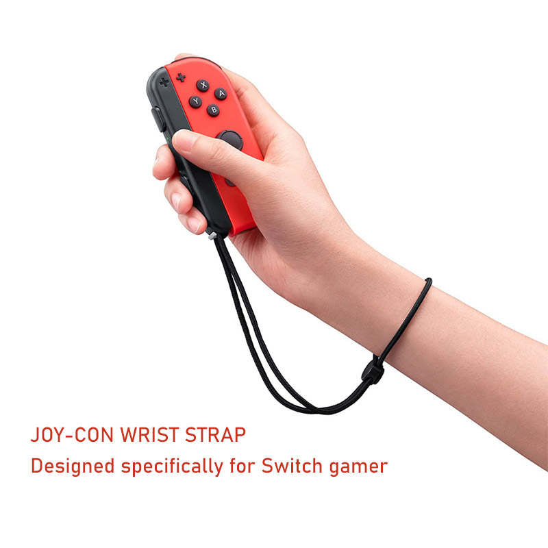 2Pcs Wrist Strap Controller Accessory for Switch OLED Joy Con-Black