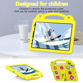 Strawberry iPad Case Shockproof with Handle Shoulder Strap for iPad 10th 2022-Yellow