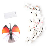 3D Vivid Butterfly Wall Stickers Fridge Magnet Decoration for Room Background-H003 White