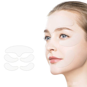 5 Pcs Facial Silicone Patches Forehead Wrinkle Patches Reusable Face Forehead Patches