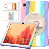 Samsung Tablet Case With Pencil Stand+Rotating Stand+Shoulder Strap For Tab A7 10.4 T500/T505/T507/T505N-Pink