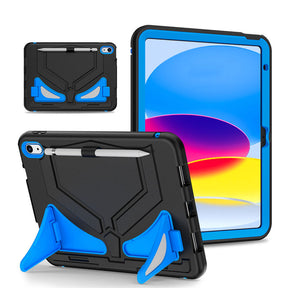 Kids Case Heavy Duty Shockproof with Kickstand for iPad 10th 2022-BlackBlue