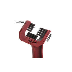 Bicycle Motorcycle Chain Washing Cleaning Brush-Red