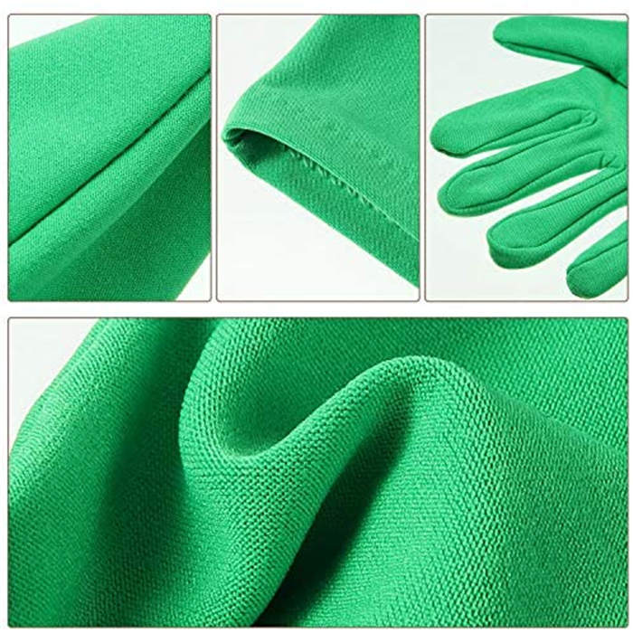 13 Pairs Women Short Satin Gloves Wrist Length Gloves Gown Gloves Opera Gloves