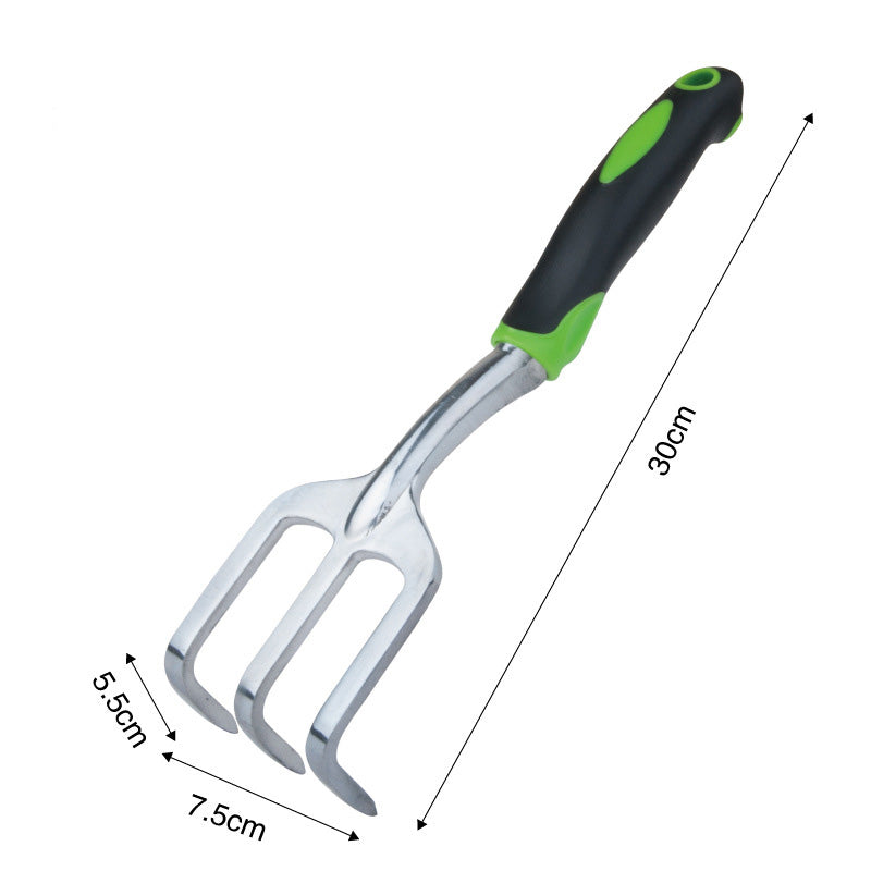 Home & LivingCultivator Hand Rake Aluminum Alloy Garden Tool with Ergonomic Rubberized Non-Slip Grip