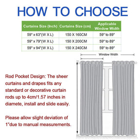 2 Panels Red Stripe Semi-Blackout Window Curtains with Tassels Rod Pocket Design