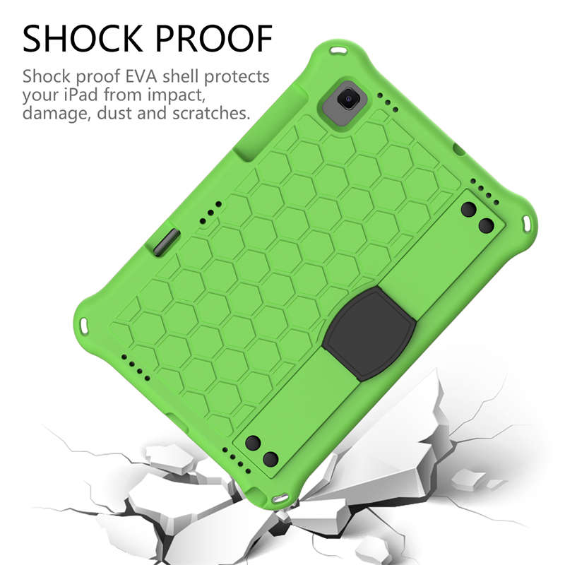 Hive SamSung Tablet Case For Sansung S6 10.5 (2019)/ S5E(2019)/Tab A7 (2020) Durable Stand Cover With Shoulder Strap-GreenBlack