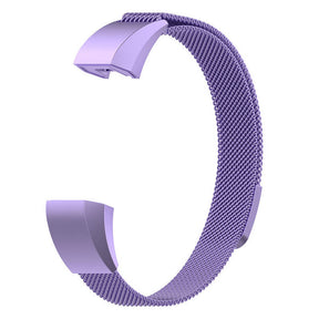 Magnetic Milanese Stainless Steel Strap  For Fitbit Alta/Alta HR Fashion Accessorie-Light Purple