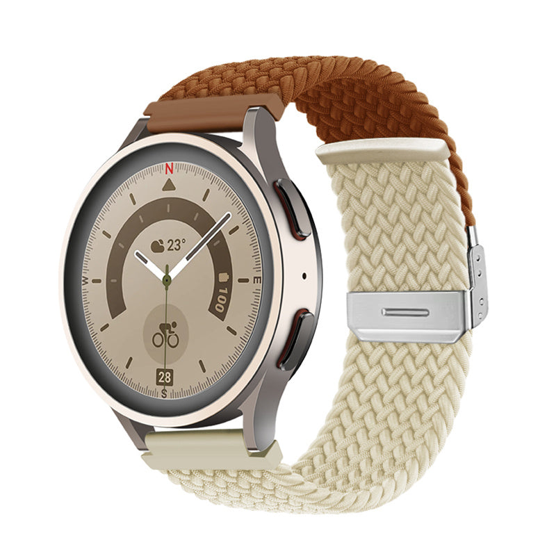 22mm Braided Watchband Fashion Color Matching for Samsung Huawei Watch-8