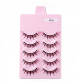 5 Pairs False Eyelashes Natural Curly 3D Lashes Set for Daily-msc05