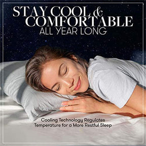 Bed Pillows for Sleeping Set of 2 - Soft Allergy Friendly Cooling Luxury Gel Pillow for Back Stomach or Side Sleepers