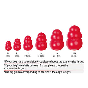 Classic Dog Gourd Toy Classic Rubber Chew Chase and Fetch Fun-Red