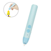 3D Printing Pen Child Safe Low Temperature with 3 Colors of PCL Filament-Blue