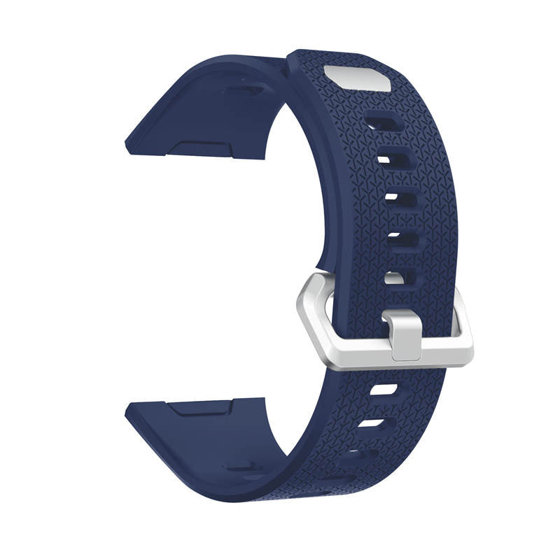 Soft Silicone Band For Fitbit Ionic Smart Watch Replacement Accessories-Navy Blue