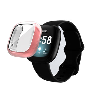 Soft TPU Watch Case For Fitbit Versa3/Sense-Pink