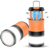 Portable LED Camping Lantern Bug Zapper for Hiking Tent Survival Kits-Orange