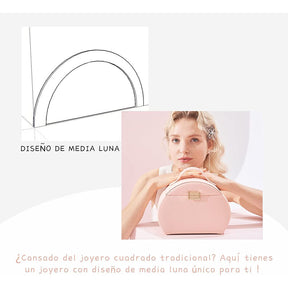 Princess Style Jewelry Box Multi-layer Large Capacity Fabulous Girls Gift-Cherry Pink