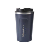 Travel Coffee Cup with Seal Lid Reusable Insulated Tumbler-Blue