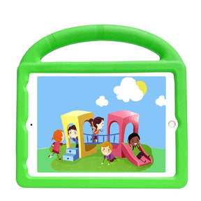 Wheel iPad Case For iPad 9.7inch Air1/2 Pro9.7 Shockproof Stand Cover With Handle Stand-Green