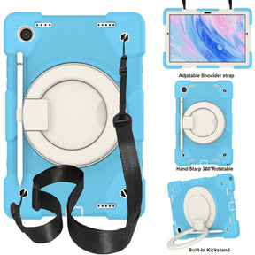 Tab A 8 X200/X205 Samsung Tablet Case with 360¡ãSwivel Stand-Sky Blue
