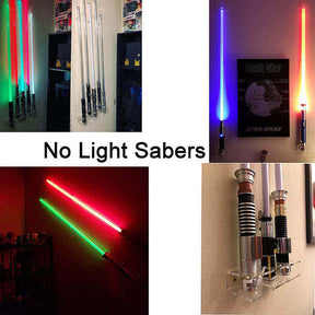 3 Pcs Clear Lightsaber Wall Mount Holder ompatible for Most Saber